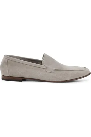 Duca Di Morrone Homme, Chaussures, Gris, Taille: 42 EU Mocassins en daim pour printemps/été