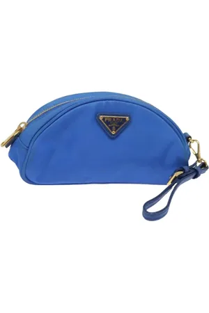 Prada Femme, Pre-owned, Bleu, Taille: ONE Size Pre-owned Nylon trousses-de-toilette