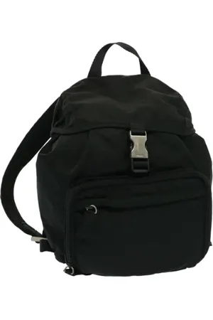 Prada Femme, Pre-owned, Noir, Taille: ONE Size Pre-owned Nylon sacs-prada
