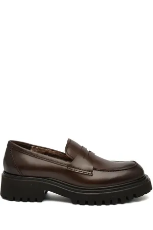 Guglielmo Rotta Femme, Chaussures, Brun, Taille: 37 1/2 EU Mocassin en Cuir Marron