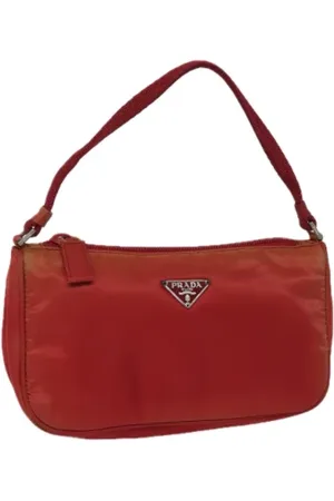 Prada Femme, Pre-owned, Rouge, Taille: ONE Size Pre-owned Nylon trousses-de-toilette