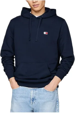 Tommy Hilfiger Homme, Sweatshirts et sweats à capuche, Bleu, Taille: L Red Badge Sweat à capuche