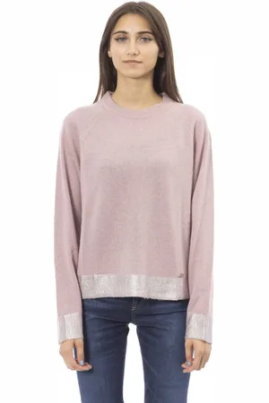 BALDININI Femme, Pulls, Rose, Taille: 40 FR Haut Tricot Manches Longues Tendance