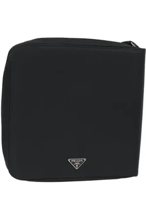 Prada Femme, Pre-owned, Noir, Taille: ONE Size Pre-owned Nylon trousses-de-toilette