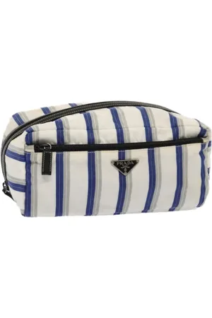 Prada Femme, Pre-owned, Blanc, Taille: ONE Size Pre-owned Nylon trousses-de-toilette