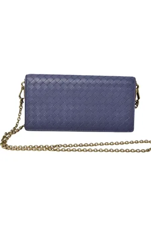 Bottega Veneta Femme, Pre-owned, Violet, Taille: ONE Size Pre-owned Cuir pochettes-minaudieres