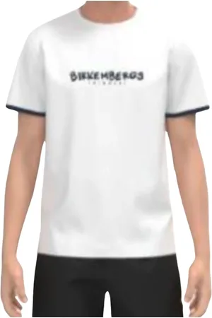 Bikkembergs Homme, Tops, Blanc, Taille: S T-shirt Basique Homme