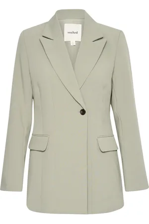 Soaked in Luxury Femme, Vestes, Gris, Taille: 46 FR Blazer Ajusté Veste Shadow