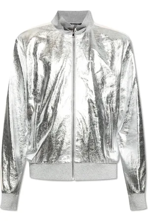 Palm Angels Homme, Vestes, Gris, Taille: S Veste avec logo