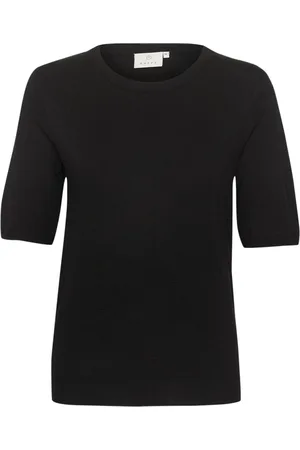 Kaffe Femme, Pulls, Noir, Taille: 46 FR Noir Profond Pull en Tricot