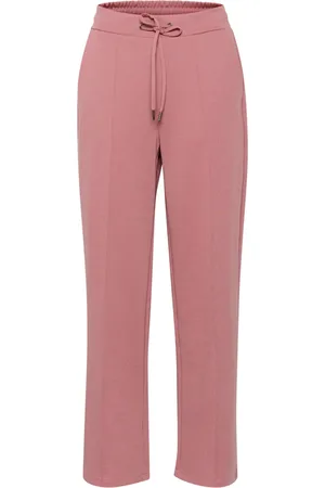 Kaffe Femme, Pantalons, Rose, Taille: 46 FR Straight Pants in Mesa Rose