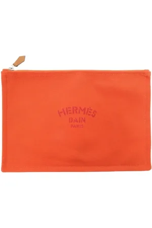 Hermès Femme, Pre-owned, , Taille: ONE Size Pre-owned Coton trousses-de-toilette