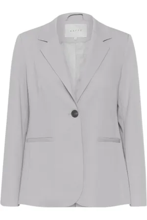 Kaffe Femme, Vestes, Gris, Taille: 48 FR Blazer Sakura Coupe Ajustée Polyester