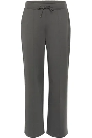 Kaffe Femme, Pantalons, Gris, Taille: 36 FR Straight Pants Noir Huître