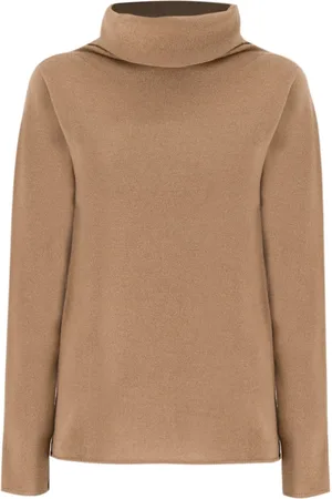 LE TRICOT PERUGIA Femme, Pulls, Brun, Taille: 42 FR Elegant Turtleneck Jumper