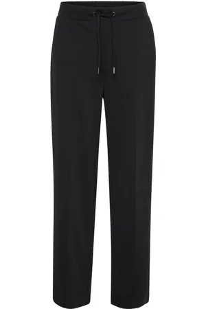 Kaffe Femme, Pantalons, Noir, Taille: 42 FR Straight Pants Noir Profond