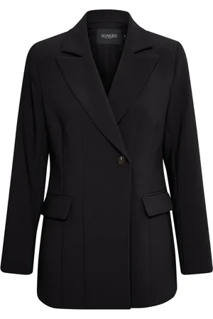 Soaked in Luxury Femme, Vestes, Noir, Taille: 38 FR Blazer Classique Ajusté Noir