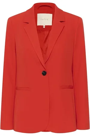 Kaffe Femme, Vestes, Rouge, Taille: 36 FR Blazer Rouge Ardent