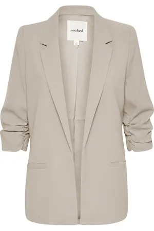 Soaked in Luxury Femme, Vestes, Gris, Taille: 42 FR Blazer Élégant Shadow