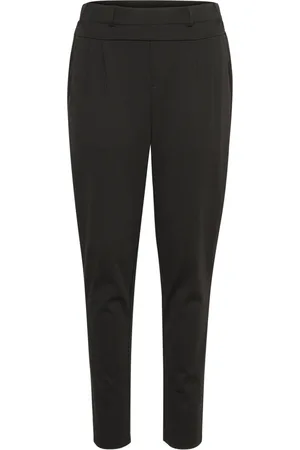 Kaffe Femme, Pantalons, Noir, Taille: 44 FR Pantalon Slim Fit Noir Profond