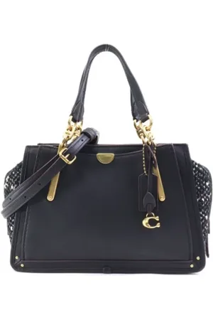 Coach Femme, Pre-owned, Noir, Taille: ONE Size Pre-owned Cuir sacs-main