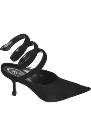 RENE CAOVILLA Femme, Chaussures, Noir, Taille: 37 EU Sandales Élégantes pour Femmes