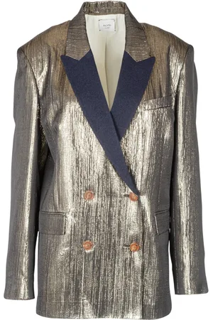 ALYSI Femme, Vestes, Jaune, Taille: 38 FR Blazer Élégant pour Femmes