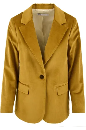 Attic and Barn Femme, Vestes, Jaune, Taille: 36 FR Vestes Ocre pour un Look Élégant