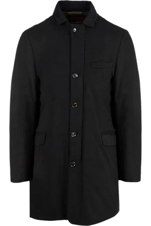 MOORER Homme, Manteaux, Bleu, Taille: 2XL Manteau Bleu À Fermeture Éclair Poches Fente