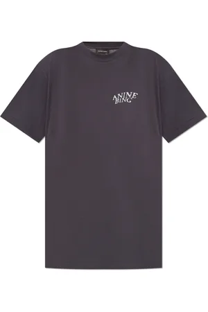 ANINE BING Femme, Tops, Gris, Taille: 40 FR T-shirt imprimé