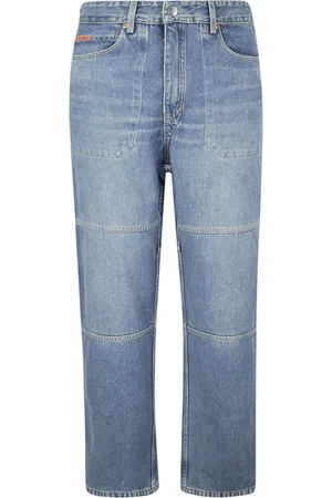 MARTINE ROSE Homme, Jeans, Bleu, Taille: M Pantalon Camo Jean Réversible