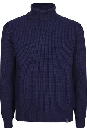 Falke Homme, Pulls, Bleu, Taille: L Pull à Col Roulé Confortable