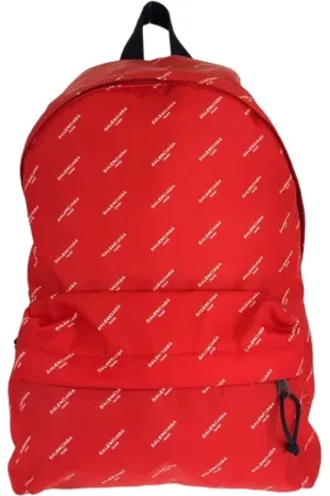 Balenciaga Homme, Pre-owned, Rouge, Taille: ONE Size Pre-owned Toile sacs-dos