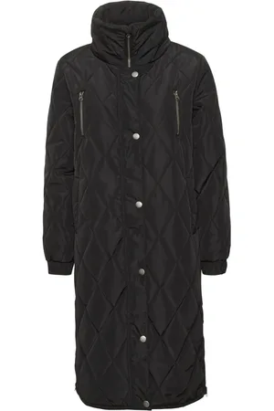Kaffe Femme, Vestes, Noir, Taille: 36 FR Veste Matelassée Noir Profond Élégant