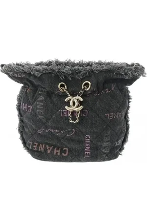 CHANEL Femme, Pre-owned, Noir, Taille: ONE Size Pre-owned Denim sacs-chanel