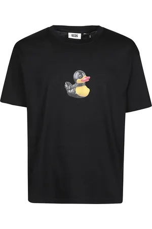 GCDS Homme, Tops, Noir, Taille: S T-shirt Oversize Duck