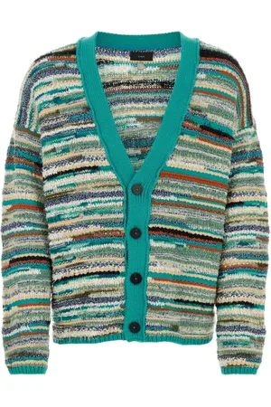 Alanui Homme, Pulls, Multicolore, Taille: S Cardigan Madurai Brodé