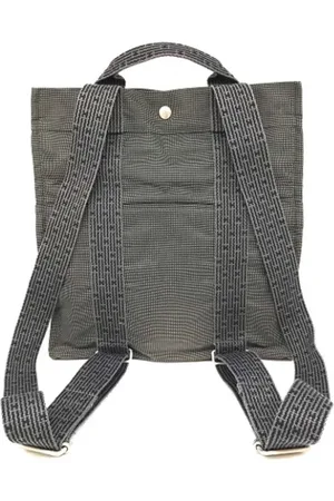 Hermès Femme, Pre-owned, Gris, Taille: ONE Size Pre-owned Toile sacs-dos