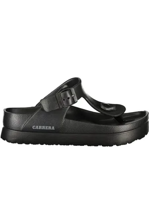 Carrera Femme, Chaussures, Noir, Taille: 38 EU Tongs en Polyéthylène Noir avec Boucle de Cheville
