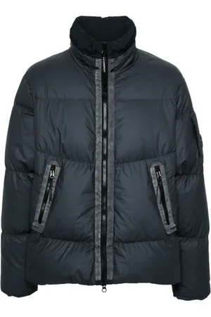 C.P. Company Homme, Vestes, Noir, Taille: M Doudoune Bleue Sans Capuche