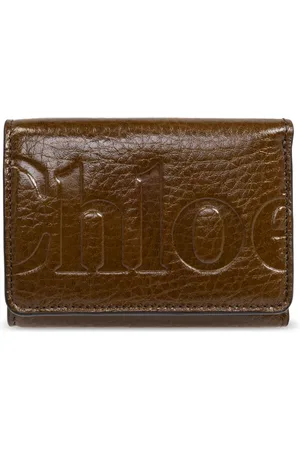 Chloé Femme, Accessoires, Brun, Taille: ONE Size Portefeuille en cuir