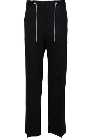 corneliani Homme, Pantalons, Bleu, Taille: 4XL Pantalon en laine à cordon et poches