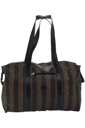 Fendi Femme, Pre-owned, Brun, Taille: ONE Size Pre-owned Nylon sacs-de-voyage