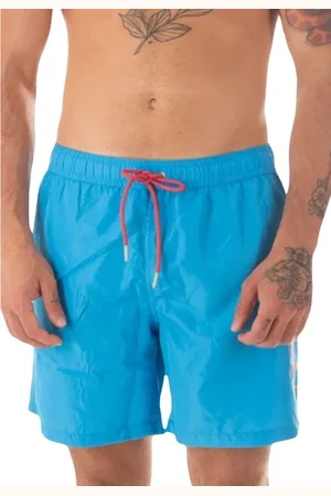 Roberto Cavalli Homme, Maillots de bain, Bleu, Taille: XL Costume Homme avec Logo
