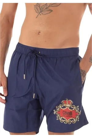 Roberto Cavalli Homme, Maillots de bain, Bleu, Taille: 2XL Costume Homme avec Logo