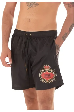 Roberto Cavalli Homme, Maillots de bain, Noir, Taille: 2XL Costume Homme avec Logo
