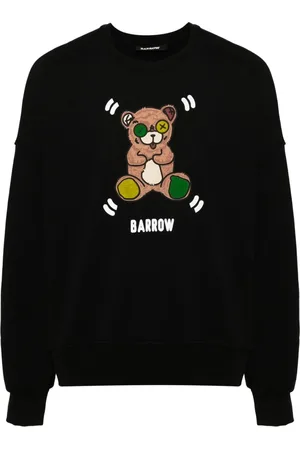 BARROW Homme, Sweatshirts et sweats à capuche, Noir, Taille: M Sweat à logo col rond manches longues