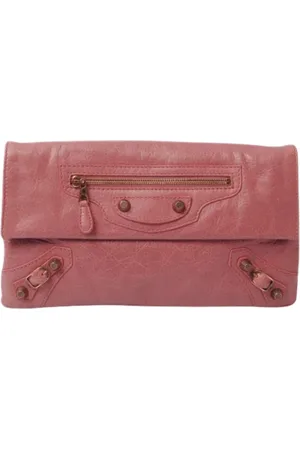 Balenciaga Femme, Pre-owned, Rose, Taille: ONE Size Pre-owned Cuir pochettes-minaudieres