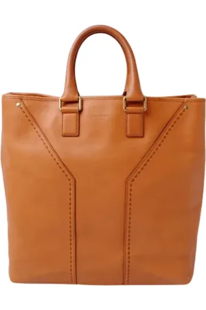 Saint Laurent Femme, Pre-owned, Brun, Taille: ONE Size Pre-owned Cuir sacs-main