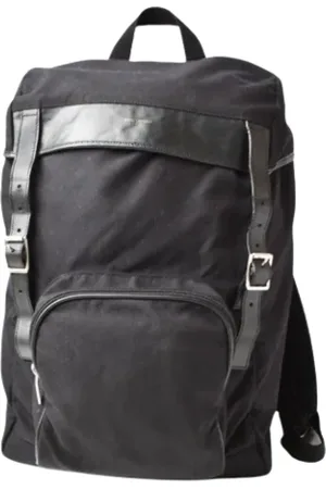 Saint Laurent Homme, Pre-owned, Noir, Taille: ONE Size Pre-owned Cuir sacs-dos